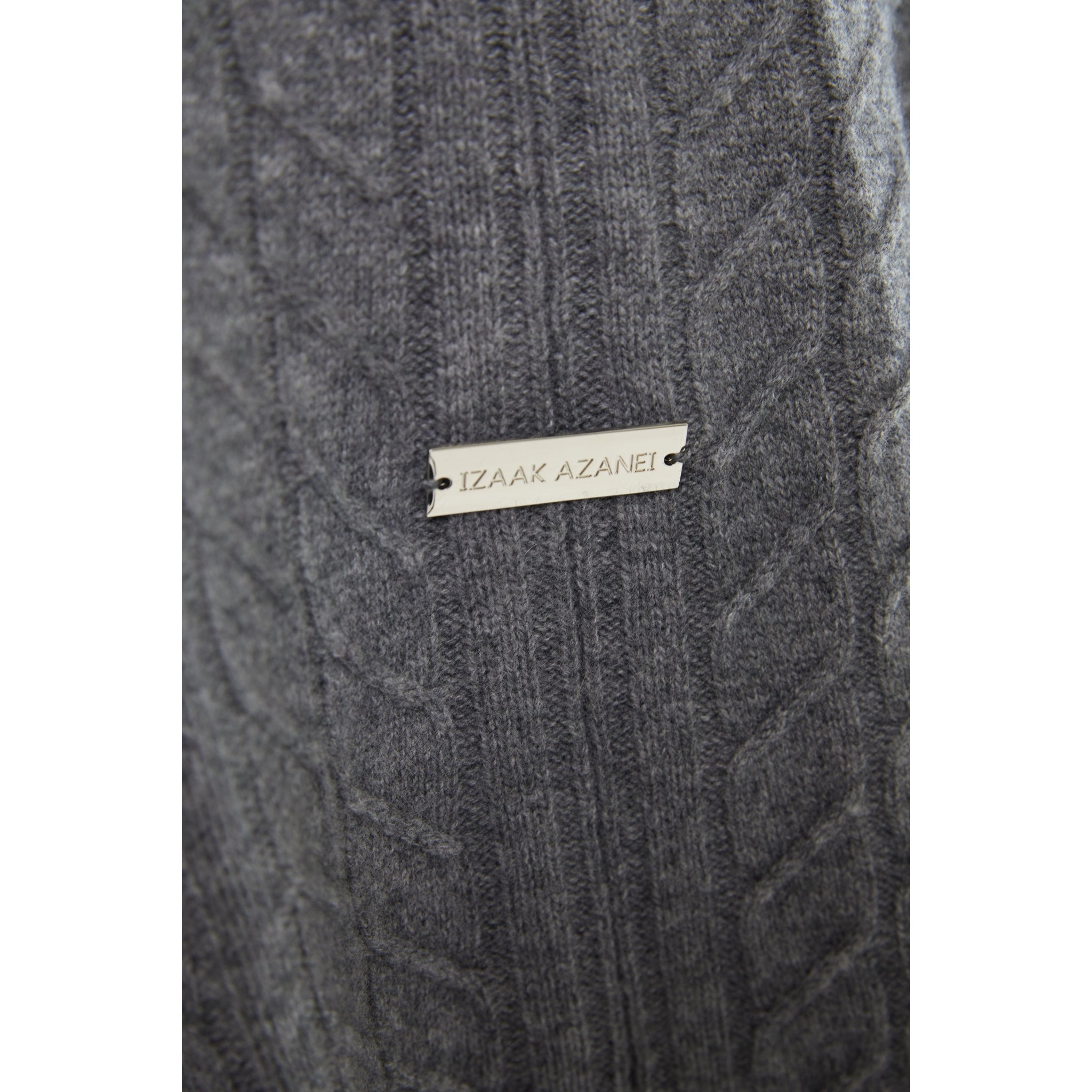 The Collar Detail Poncho in Storm