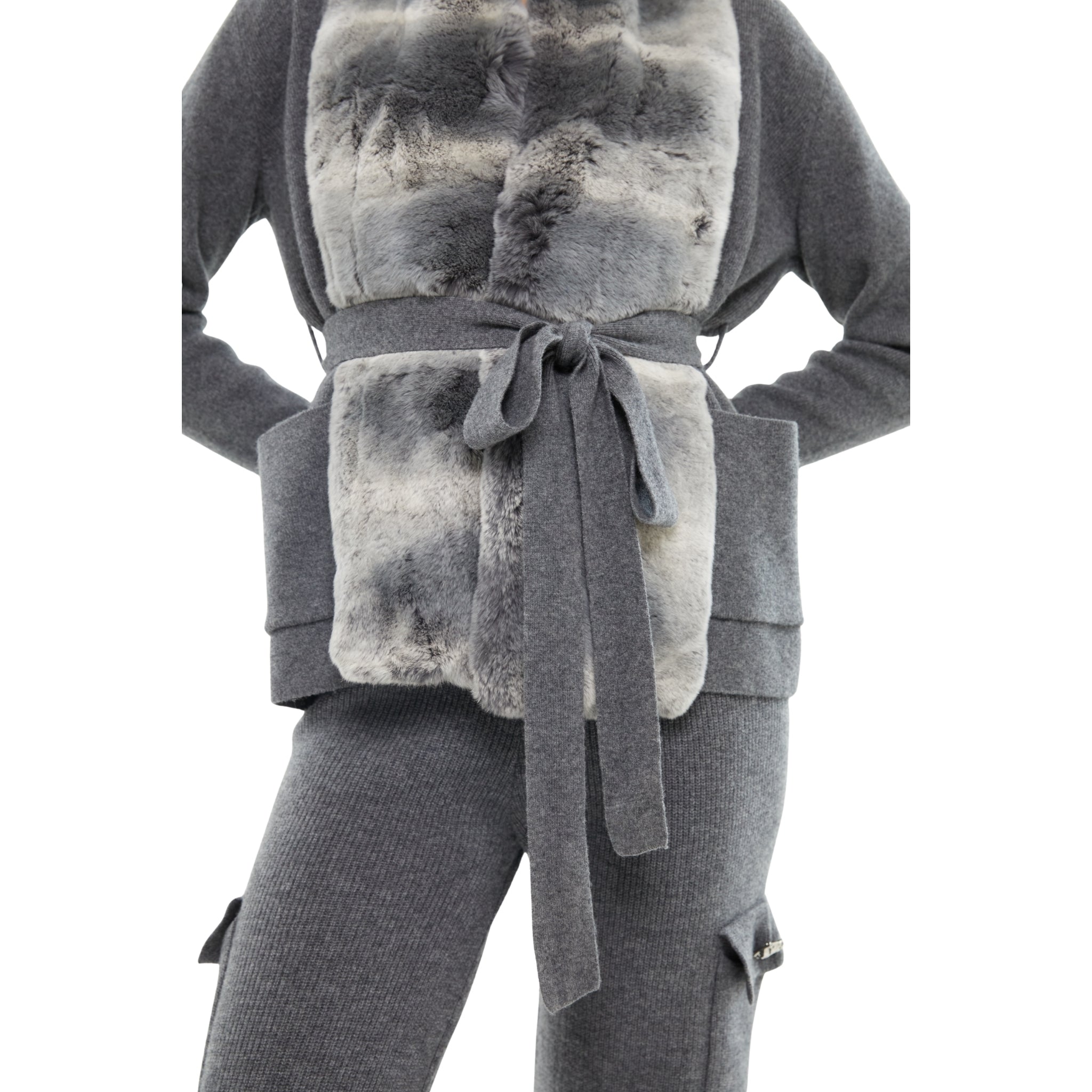 The Tie Detail Jacket in Storm