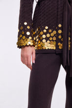 Load image into Gallery viewer, Embellished Tie Detail Jacket in Chestnut
