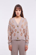 Load image into Gallery viewer, Embellished Cardigan in Light Stone

