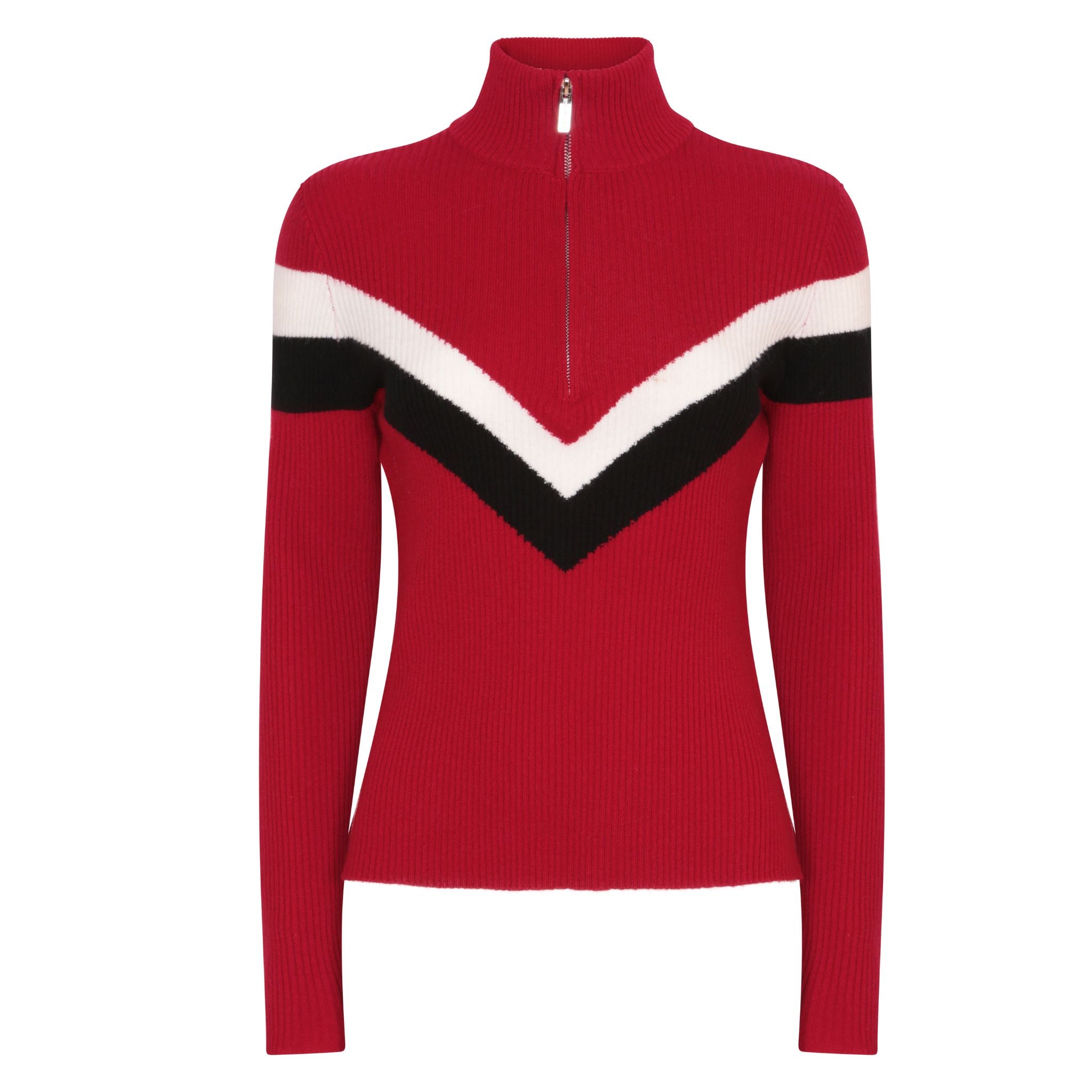 The V Stripe Detail Zip Up Layer in Blaze