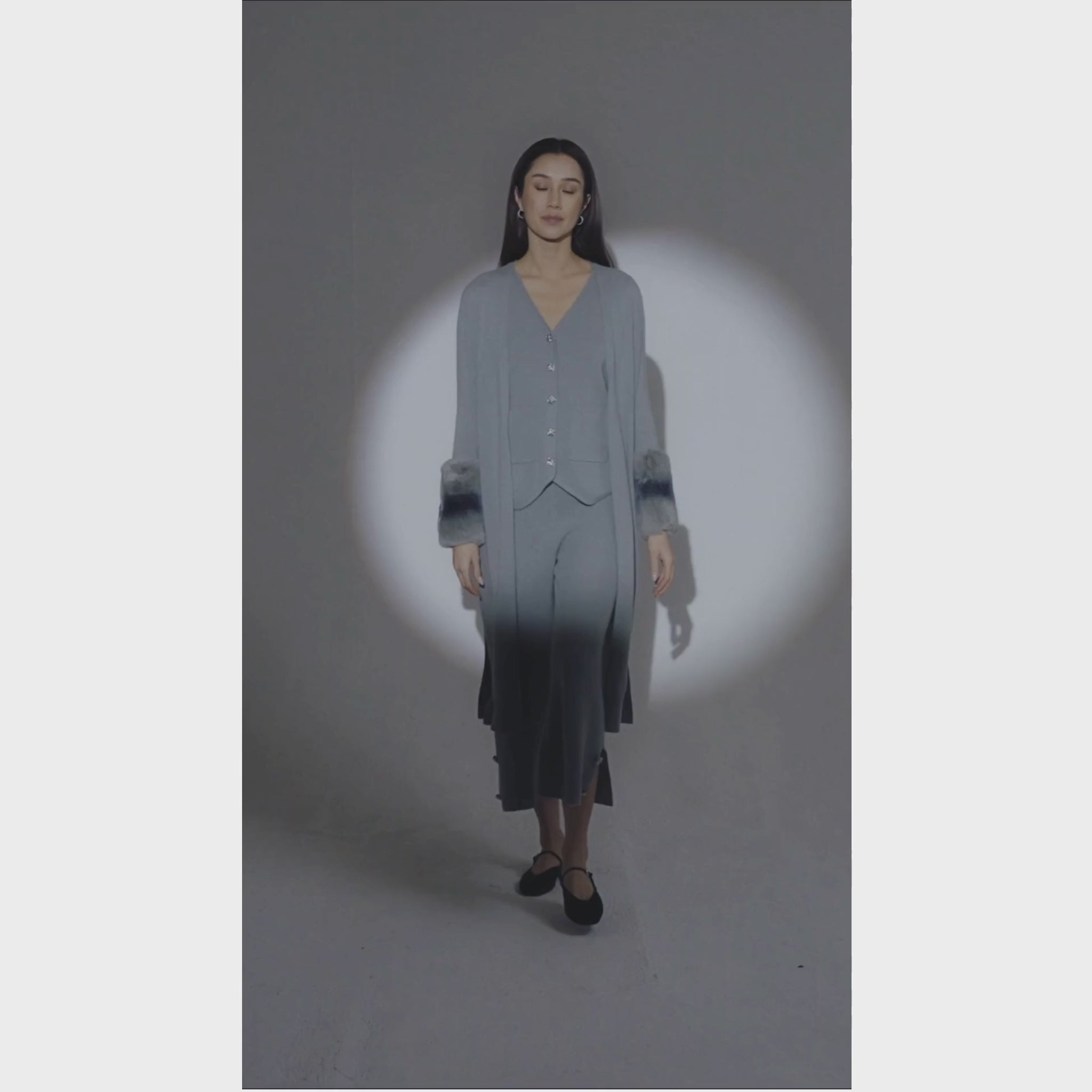 The Long Cuff Cardigan in Meadow