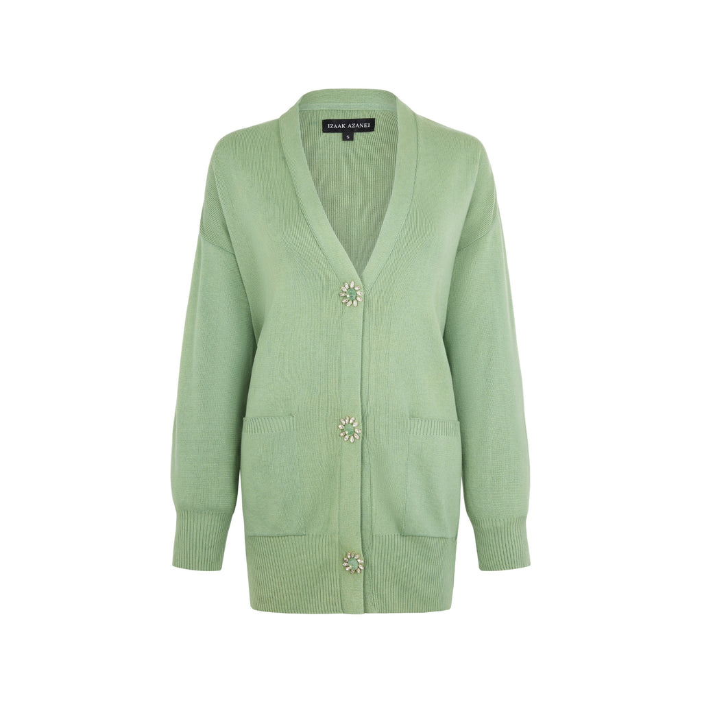 Embellished Belted Cardigan