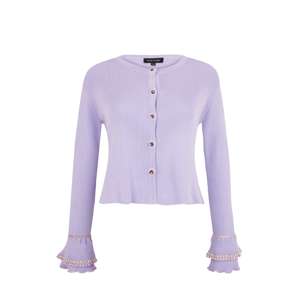 Embellished Cuff Cardigan