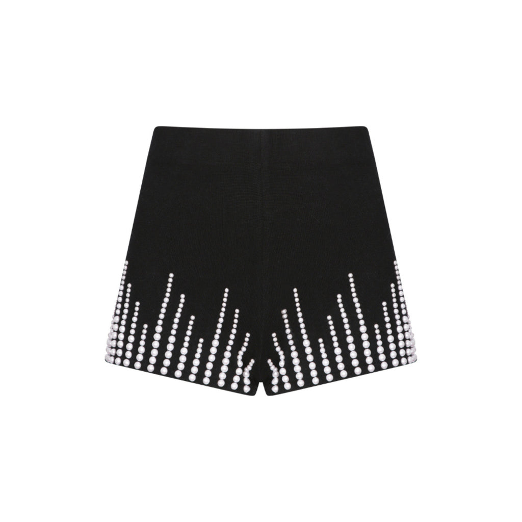 Embellished Hot Pants in Monochrome