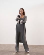 Load image into Gallery viewer, Charcoal Grey Long Cuff Cardigan
