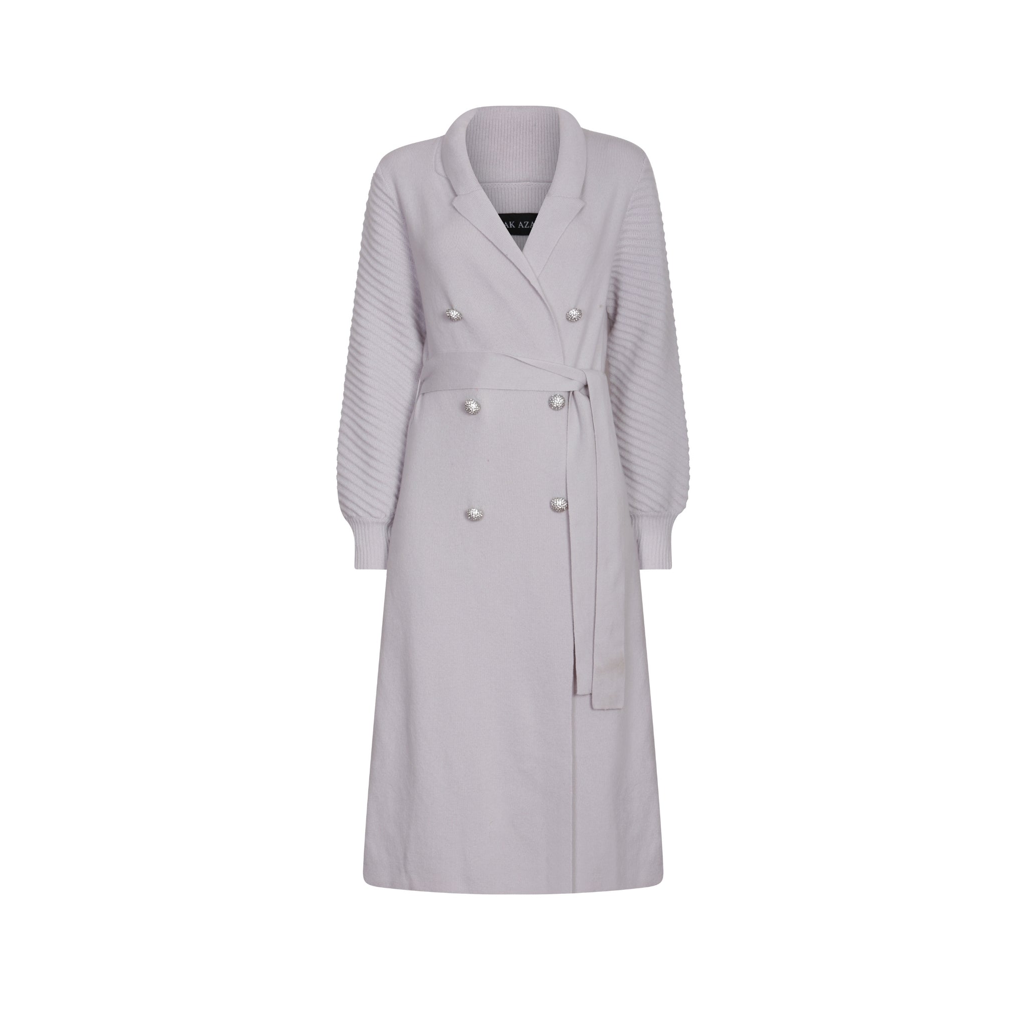 Grey Belted Coat
