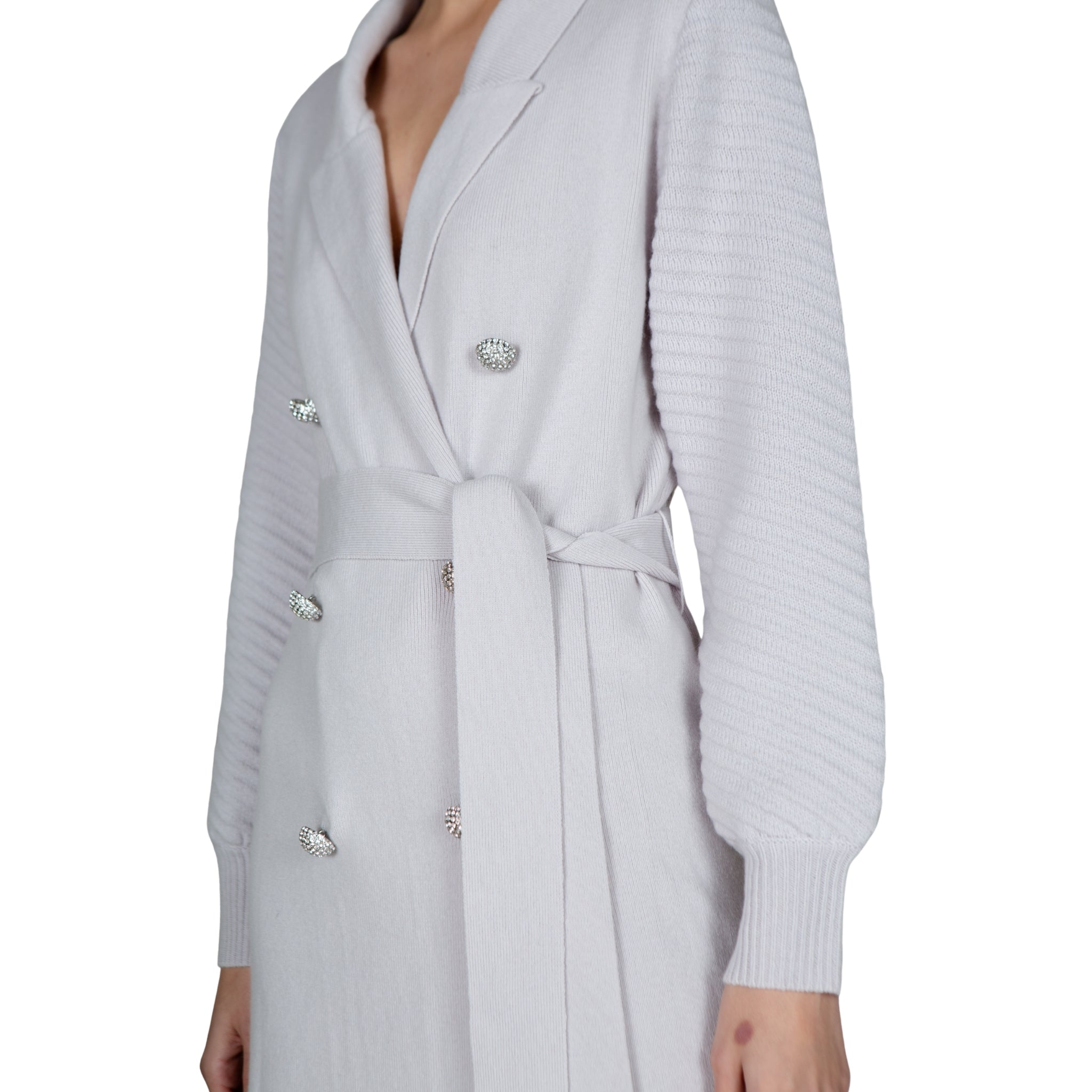 Grey Belted Coat