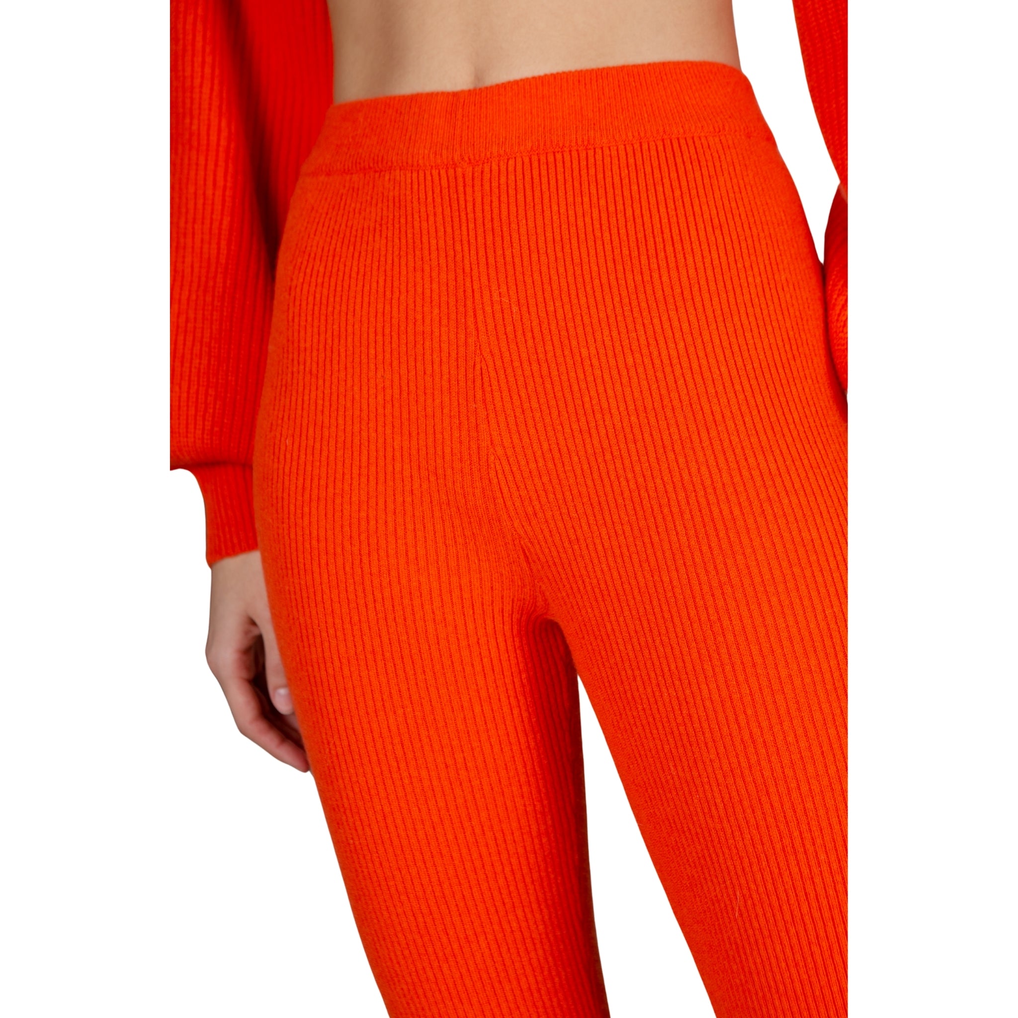 Orange Knit Stirrups