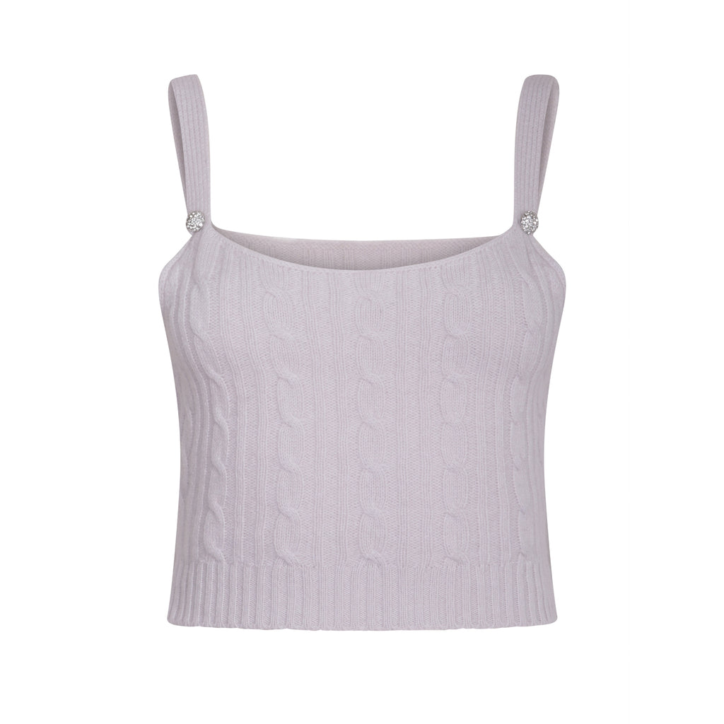 Grey Embellished Cropped Top