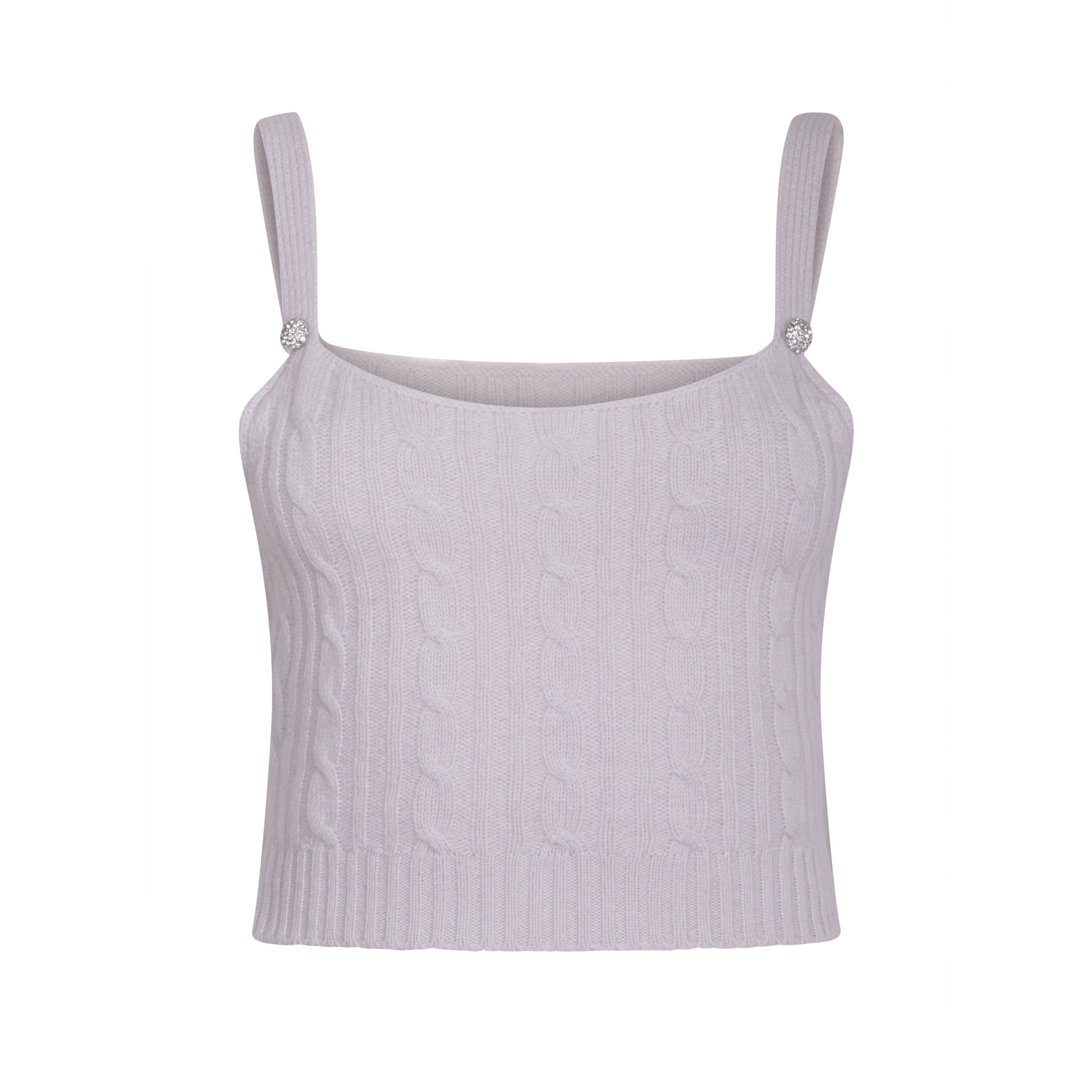 Grey Embellished Cropped Top