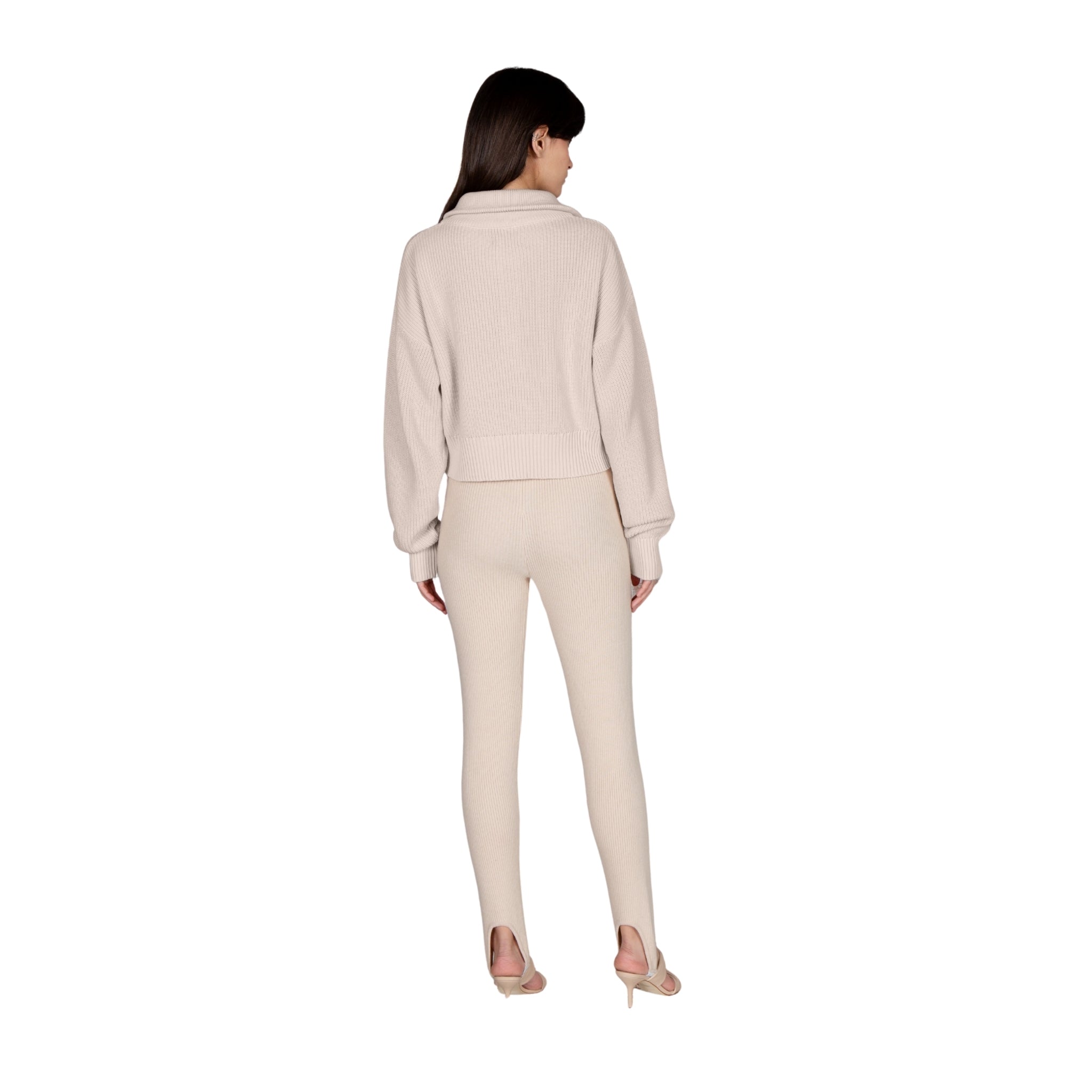 Embellished Zip Tassel Jumper