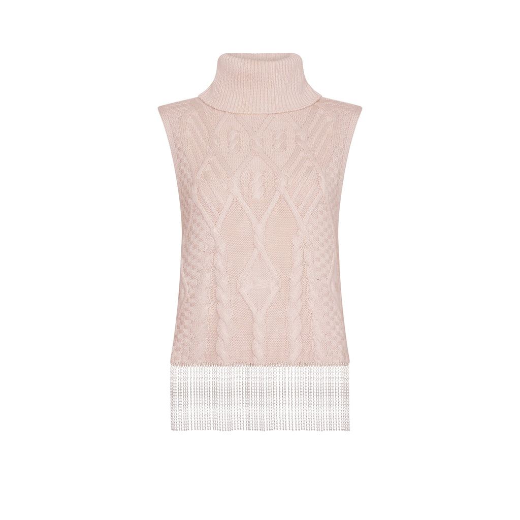 Crystal Embellished Sleeveless Top