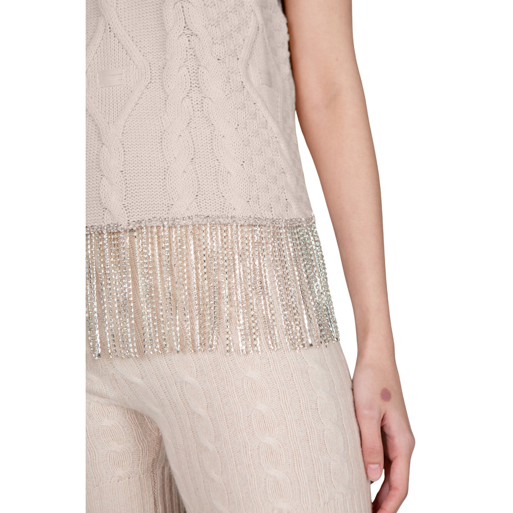 Crystal Embellished Sleeveless Top