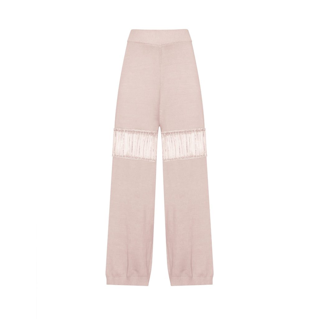 Crystal Chain Embellished Pants