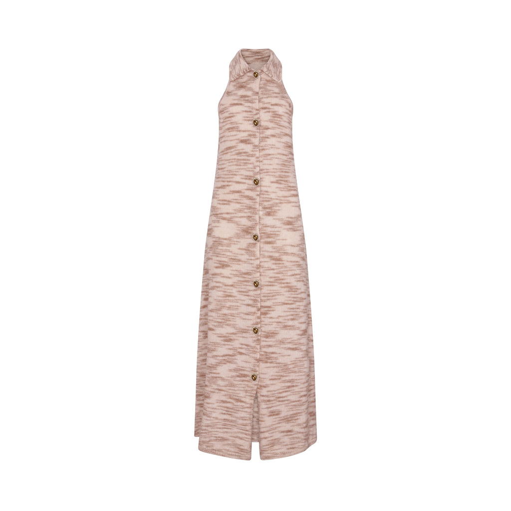 Printed Long Knit Dress