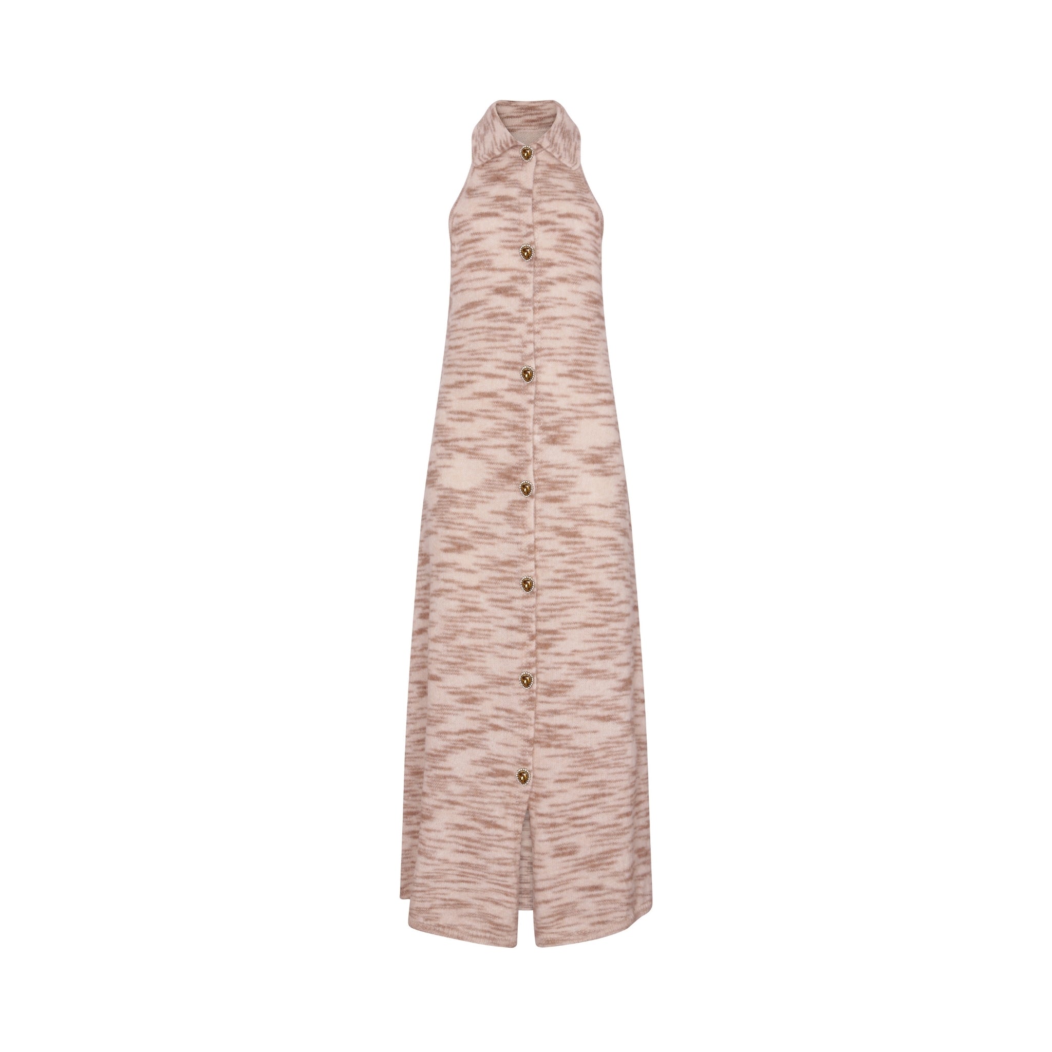 Printed Long Knit Dress