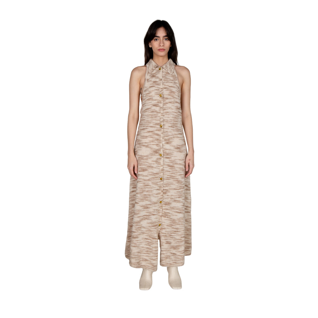 Printed Long Knit Dress