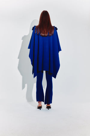 Flared Pants in Cobalt