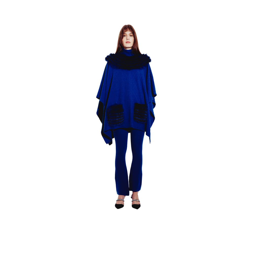 Flared Pants in Cobalt