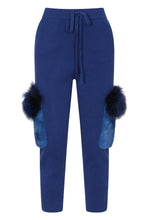 Load image into Gallery viewer, Side Flap Fur Pocket Pants in Cobalt

