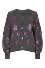 Load image into Gallery viewer, Oversized Sequin Cardigan in Steel
