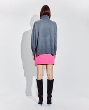 Load image into Gallery viewer, Embellished Cutout Polo Neck Sweater in Steel
