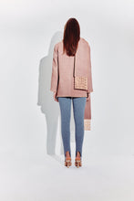 Load image into Gallery viewer, Pearl Fringed Coat &amp; Scarf in Mocha
