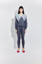 Load image into Gallery viewer, Embellished Peter Pan Collared Sweater in Steel
