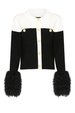 Load image into Gallery viewer, Shirt with Shearling Cuffs in Monochrome
