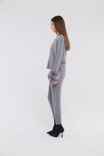 Load image into Gallery viewer, Fox Cuff Hoodie in Mist
