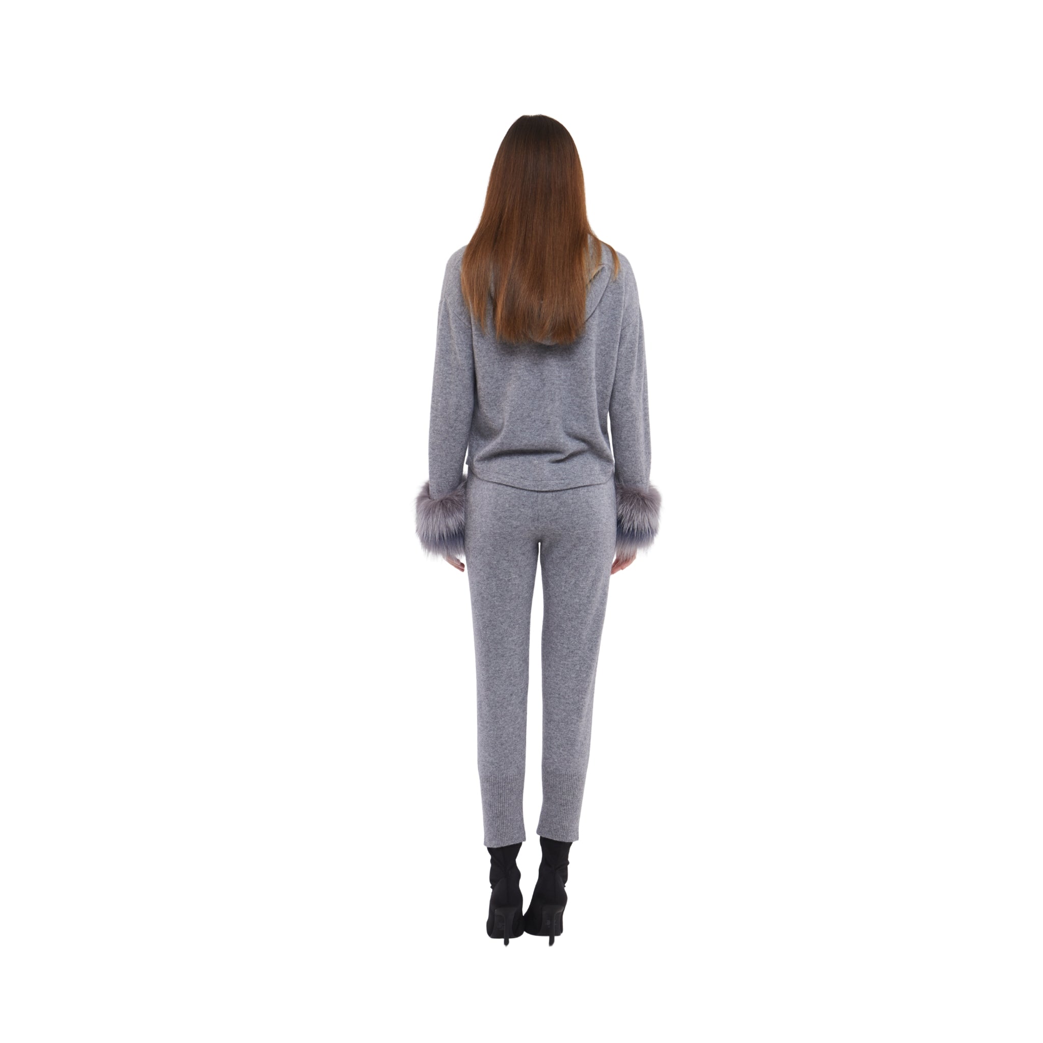 Fox Cuff Hoodie in Mist