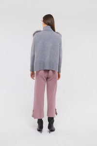 High Neck Sweater in Mist