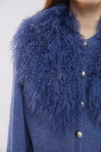 Load image into Gallery viewer, Jacket with Shearling Collar and Cuffs in Yale Blue
