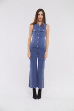 Load image into Gallery viewer, Cargo Pants with Button Detail in Yale Blue
