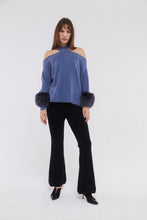 Load image into Gallery viewer, Criss-Cross Sweater in Yale Blue
