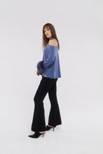 Load image into Gallery viewer, Criss-Cross Sweater in Yale Blue
