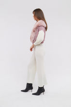 Load image into Gallery viewer, Dual Tone Faux Collar Cardigan in Blush and Cloud
