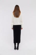 Load image into Gallery viewer, Zip Up Faux Cuff Sweater in Cloud
