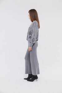 Cropped Culottes in Stone