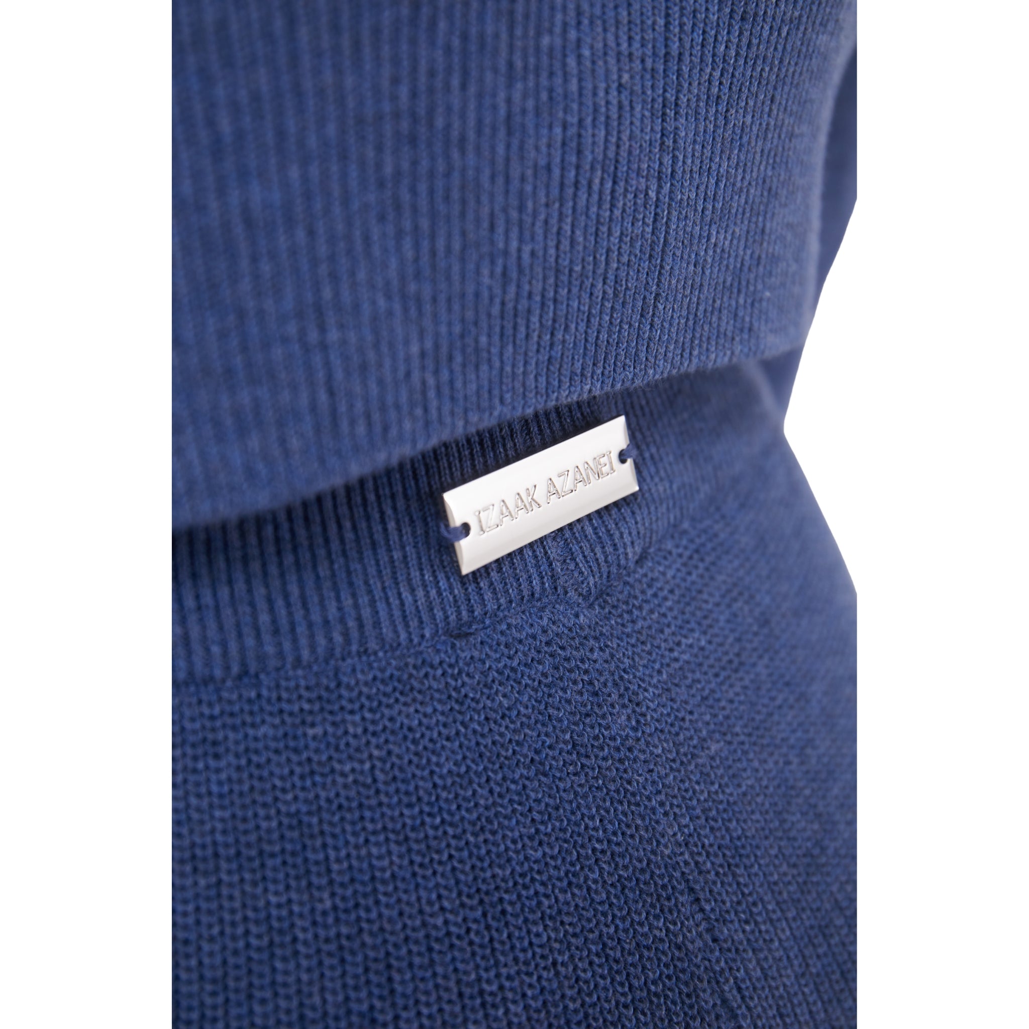 Cropped Culottes with Button Detail in Denim Blue