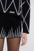 Load image into Gallery viewer, Embellished Hot Pants in Monochrome
