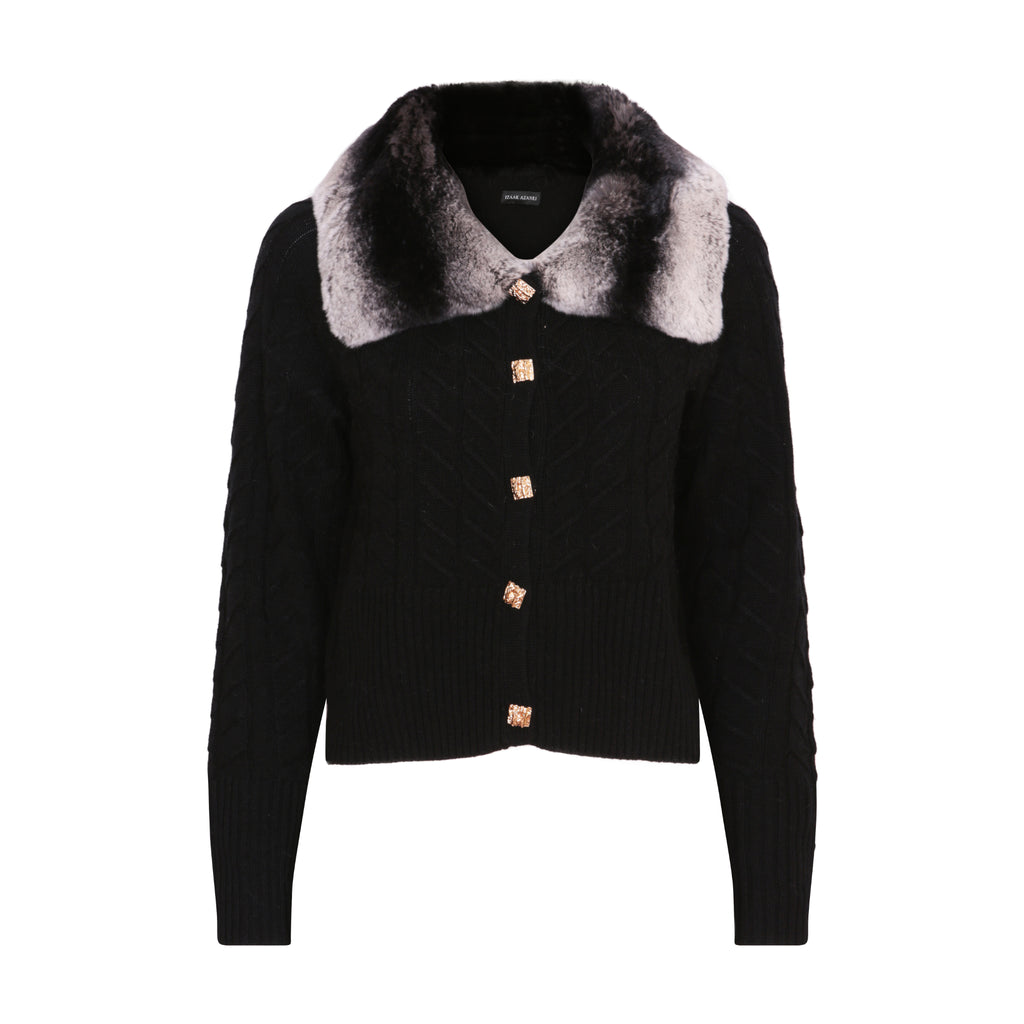 The Collar Cardigan in Black