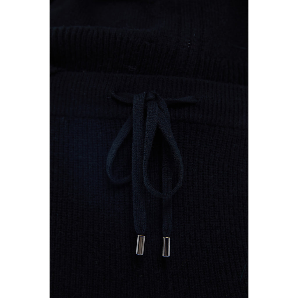 The Straight Drawstring Pants in Black