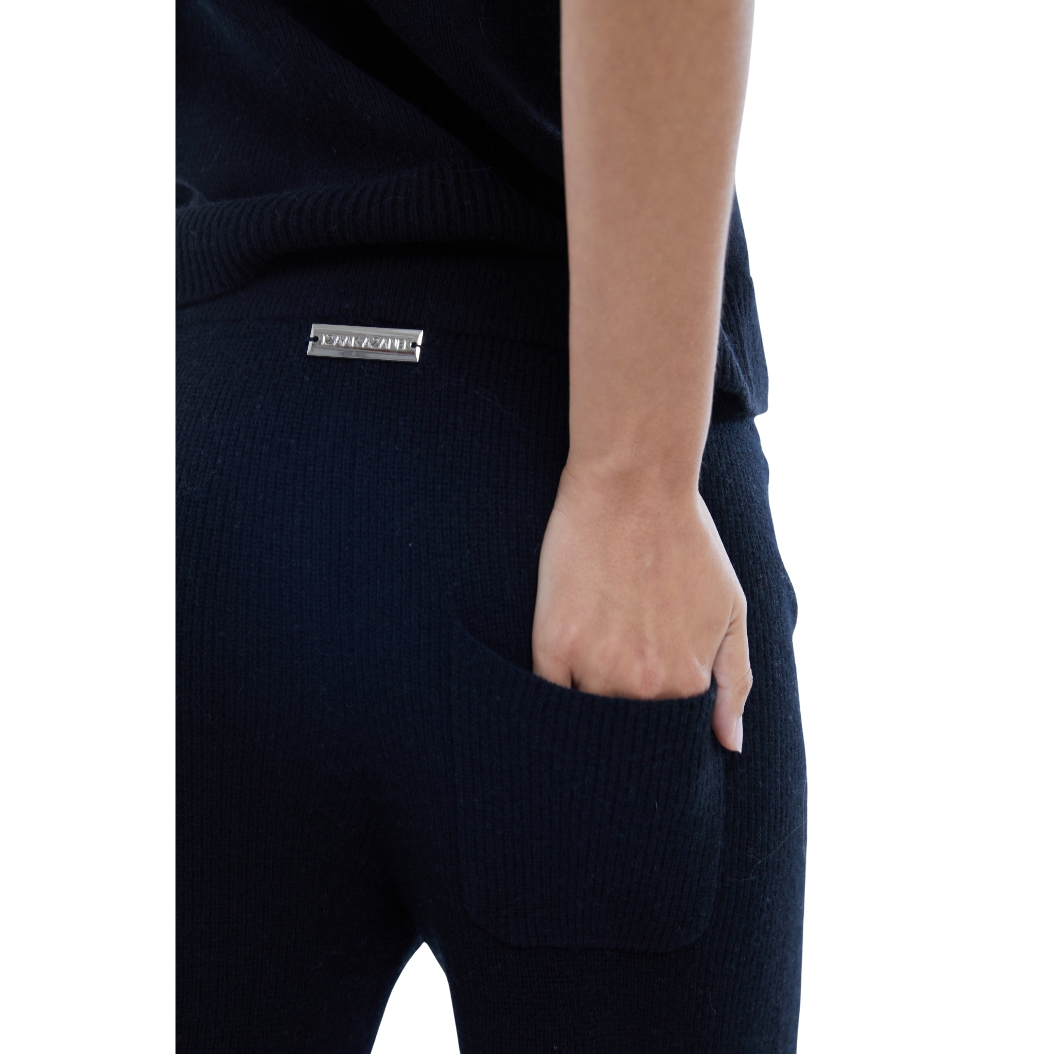 The Straight Drawstring Pants in Black