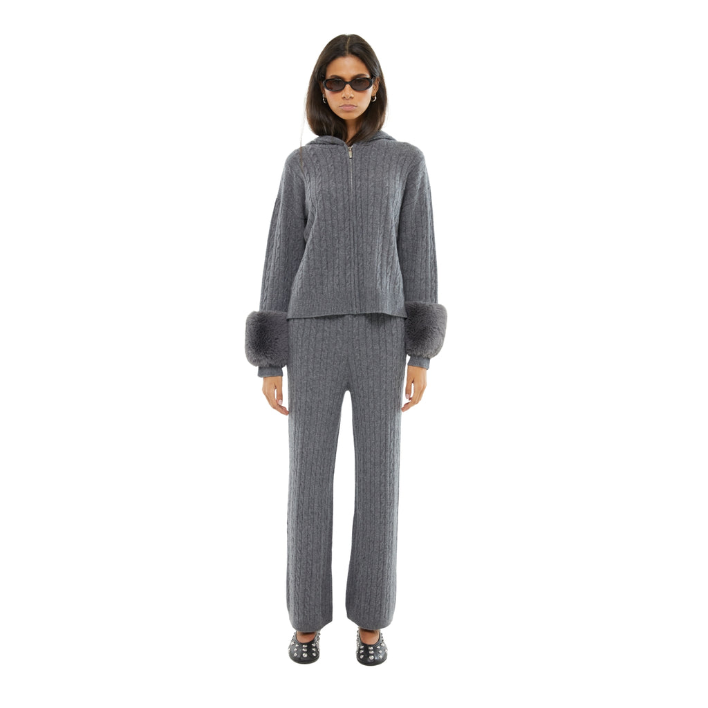 The Cable Knit Pant in Storm
