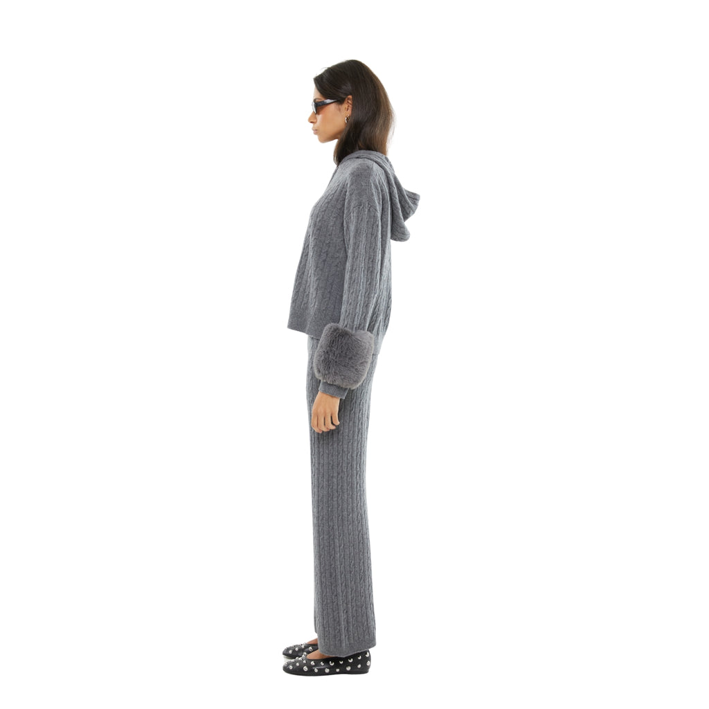The Cable Knit Pant in Storm