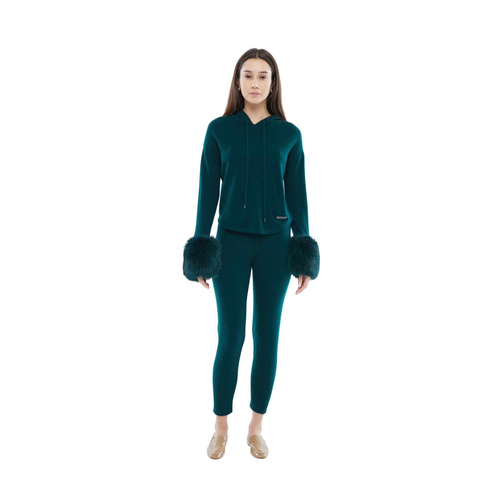 The Tapered Drawstring Pants in Emerald