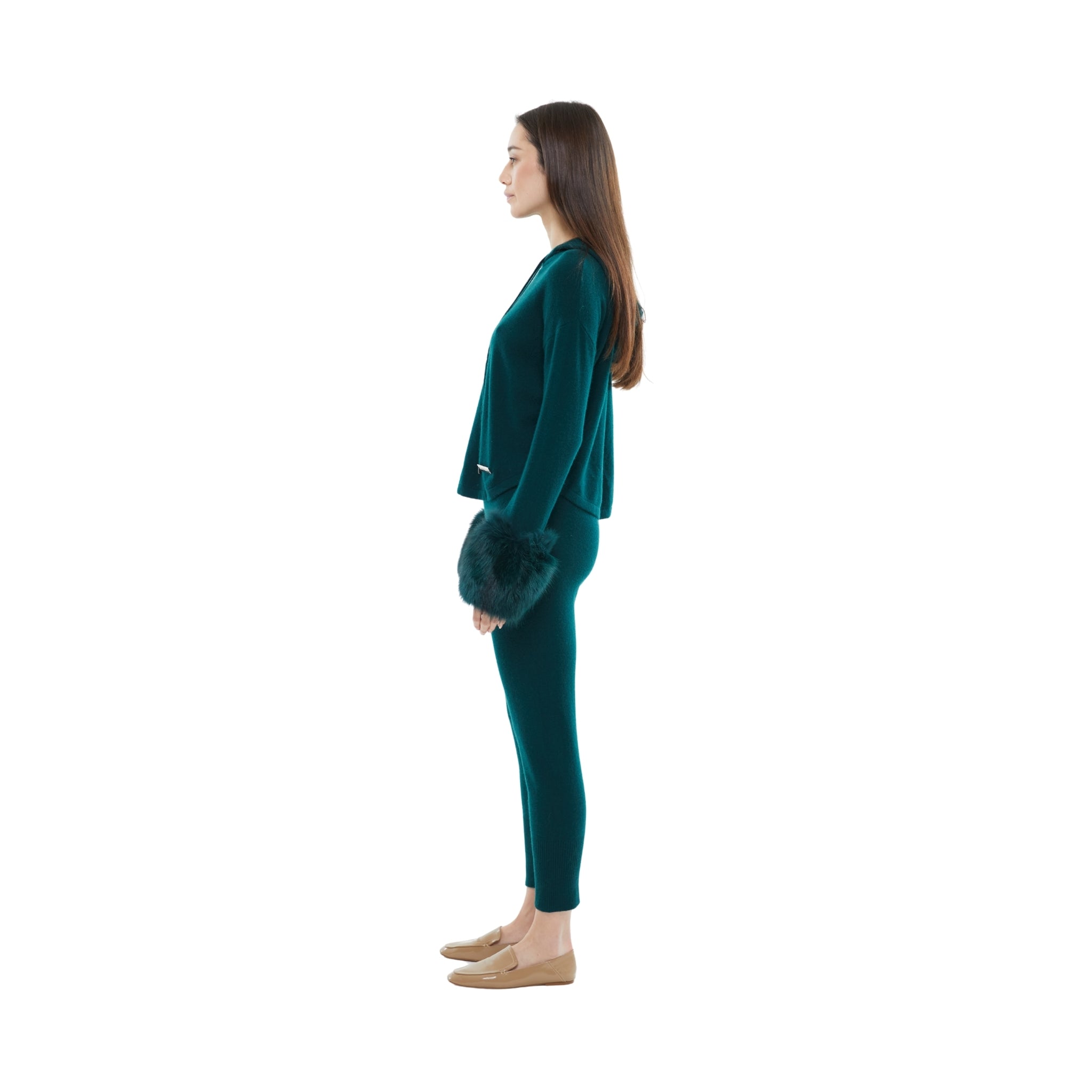 The Tapered Drawstring Pants in Emerald