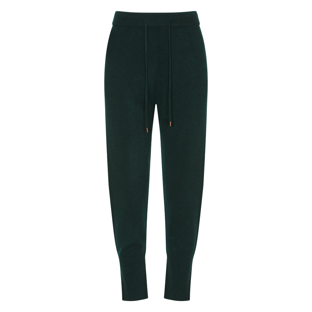 The Tapered Drawstring Pants in Emerald